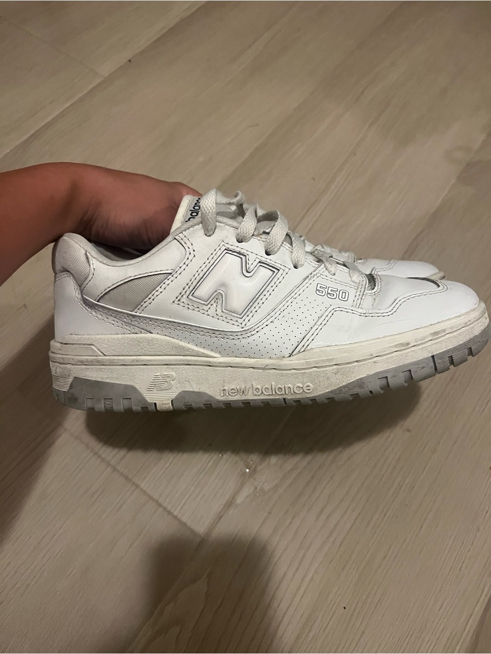 New Balance 550 Men's White Leather Sneakers